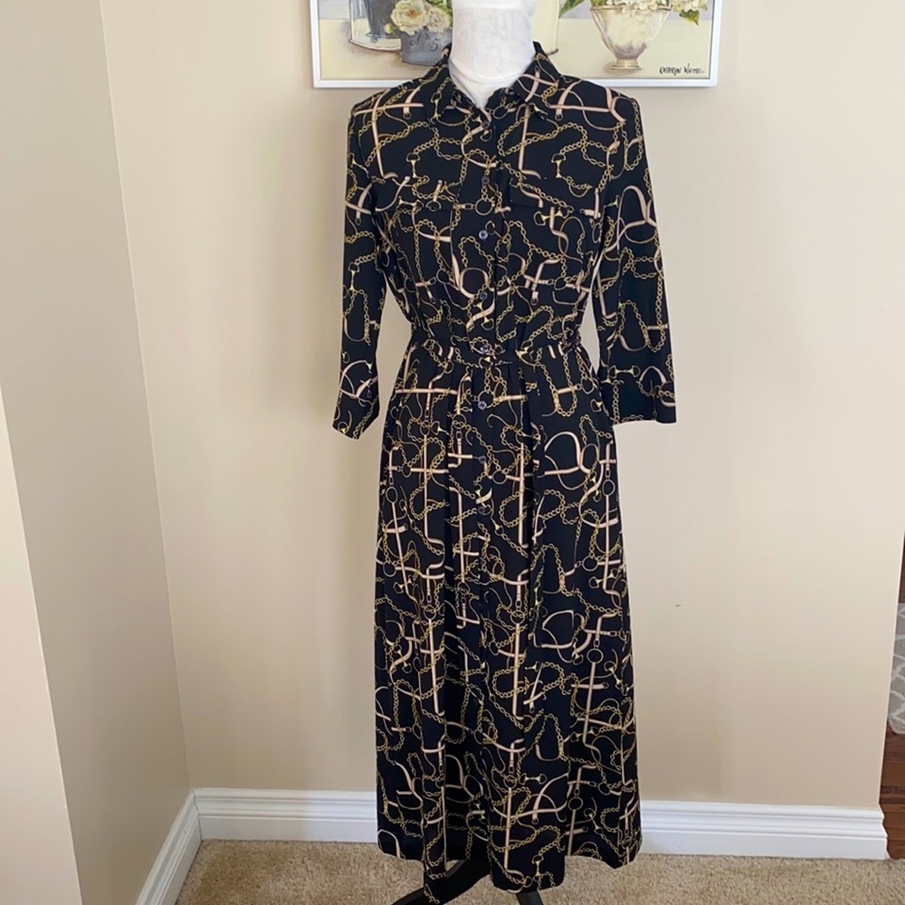 Donna Morgan Belts and Chains Dress